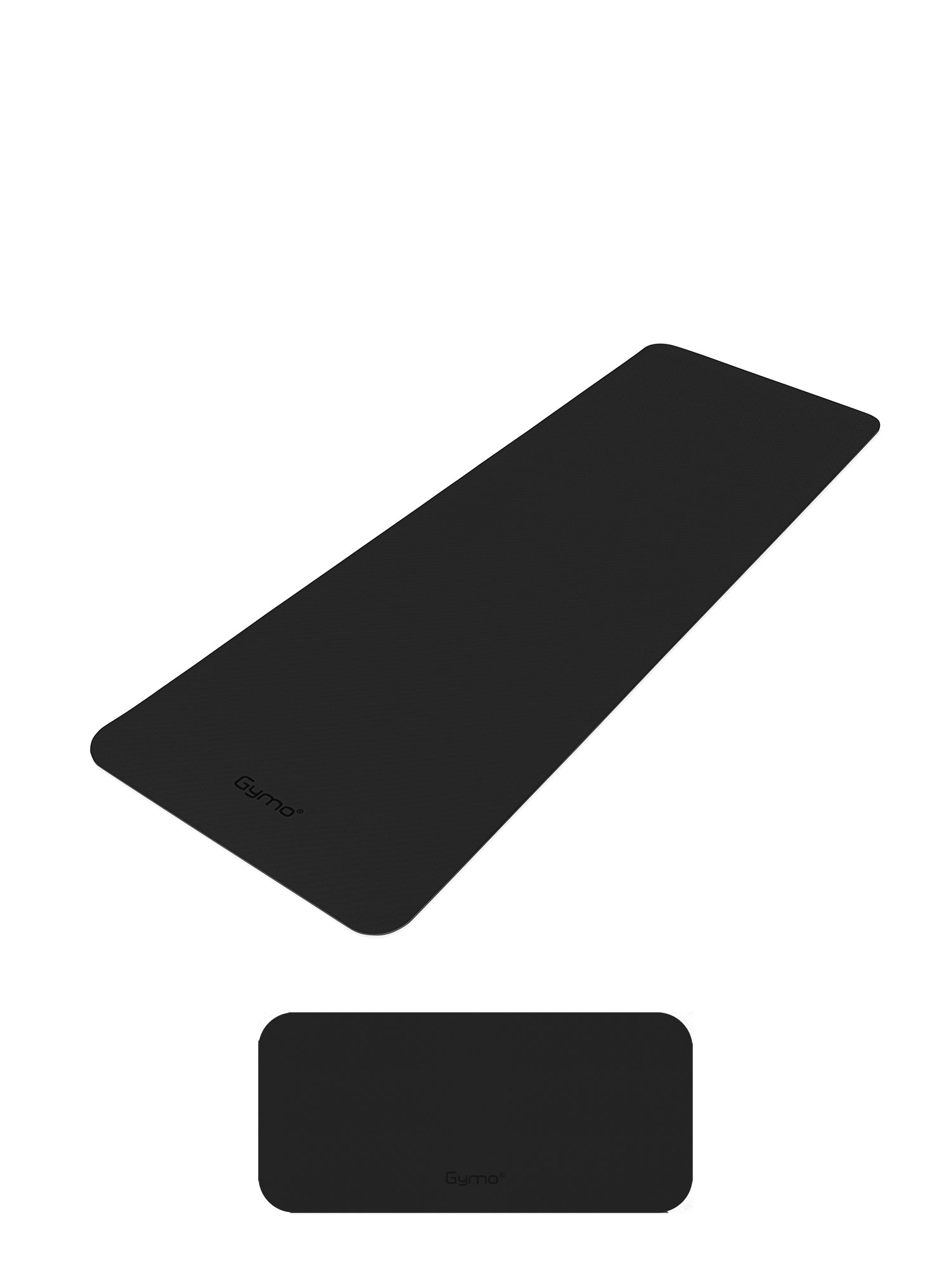 Gymo Ekolojik 6mm TPE Yoga Matı Pilates Minderi Diz Dirsek Koruyucu Matlı Set Siyah