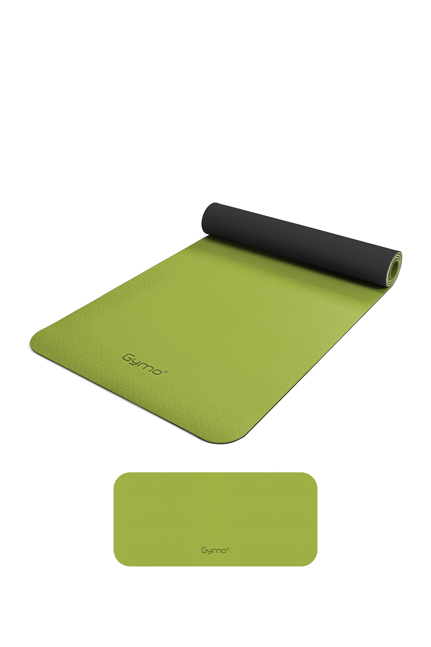 Gymo Ekolojik 6mm TPE Yoga Matı Pilates Minderi Diz Dirsek Koruyucu Matlı Set Yeşil