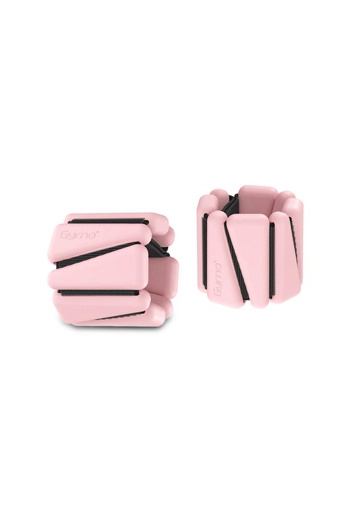 Gymo Pro Series Ayarlanabilir Silikon Bilek Ağırlığı 2x1kg Üçgen Pembe