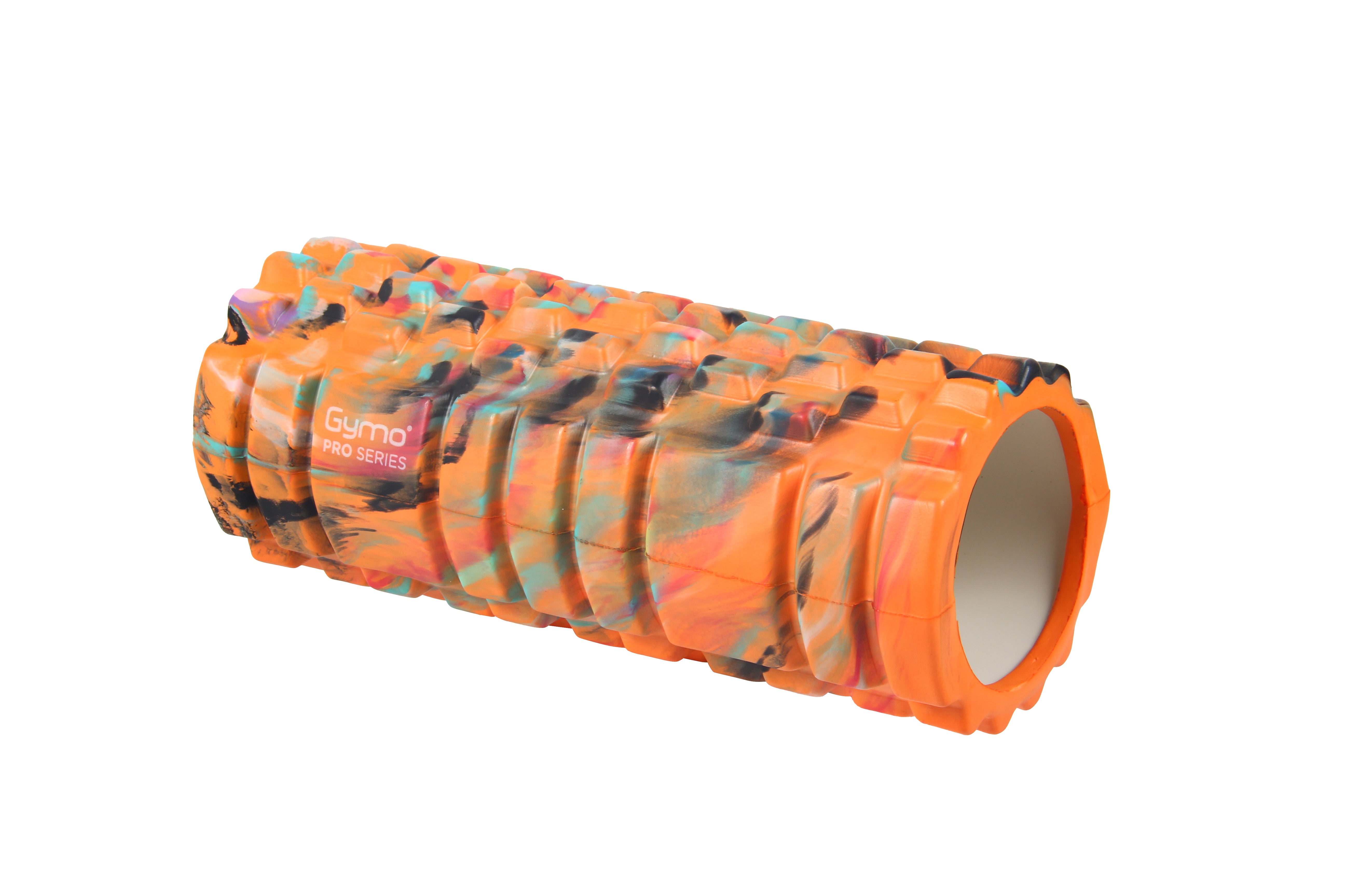 Gymo Pro Series Cloudy Marble Foam Roller Pilates Masaj Rulosu Turuncu
