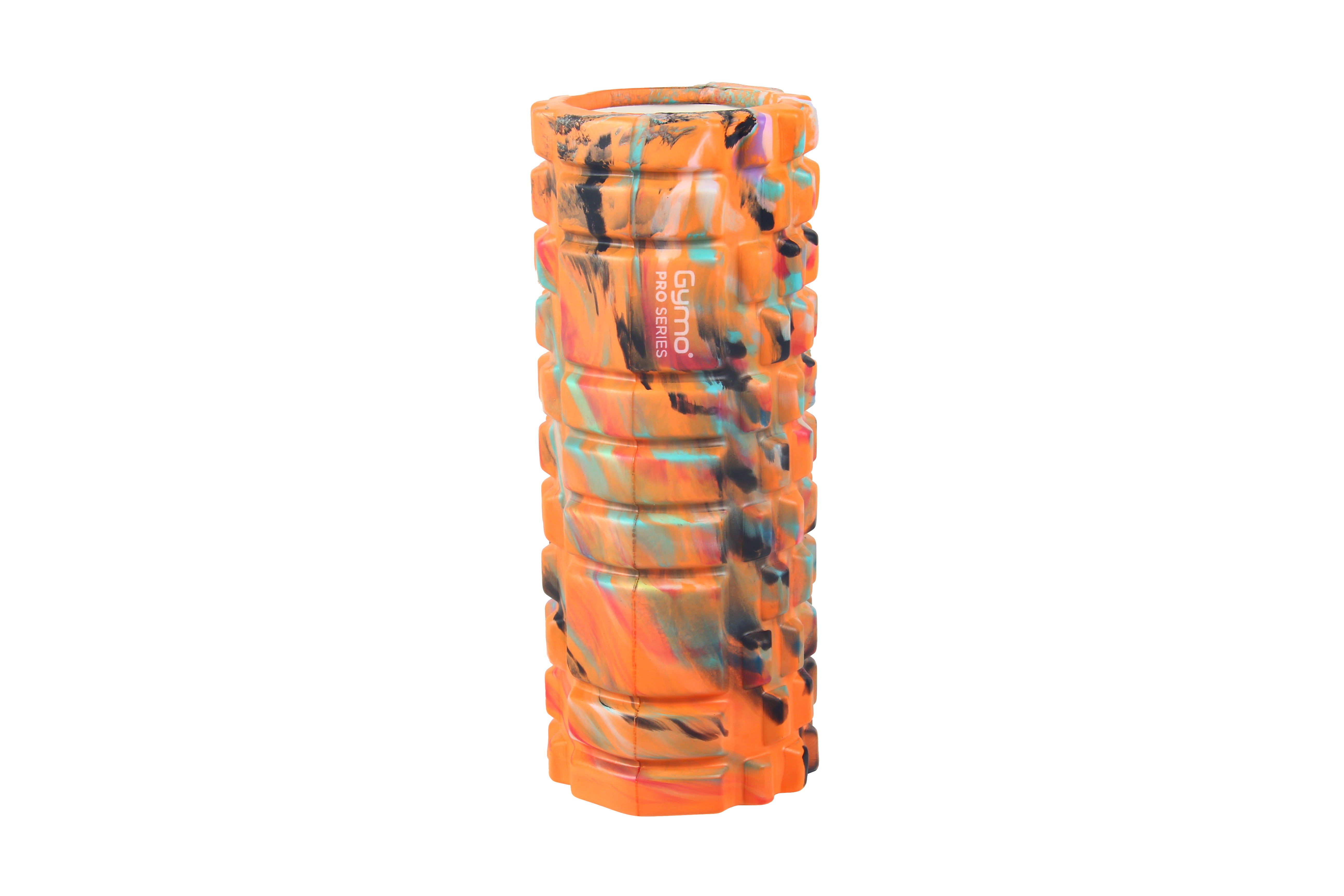 Gymo Pro Series Cloudy Marble Foam Roller Pilates Masaj Rulosu Turuncu