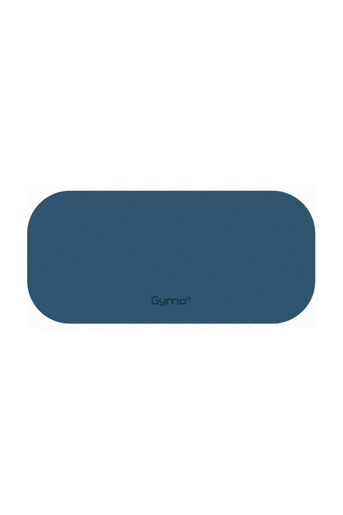 Gymo Sembol Hizalamalı 6mm TPE Yoga Matı Pilates Minderi Diz Dirsek Koruyucu Matlı Set Mavi