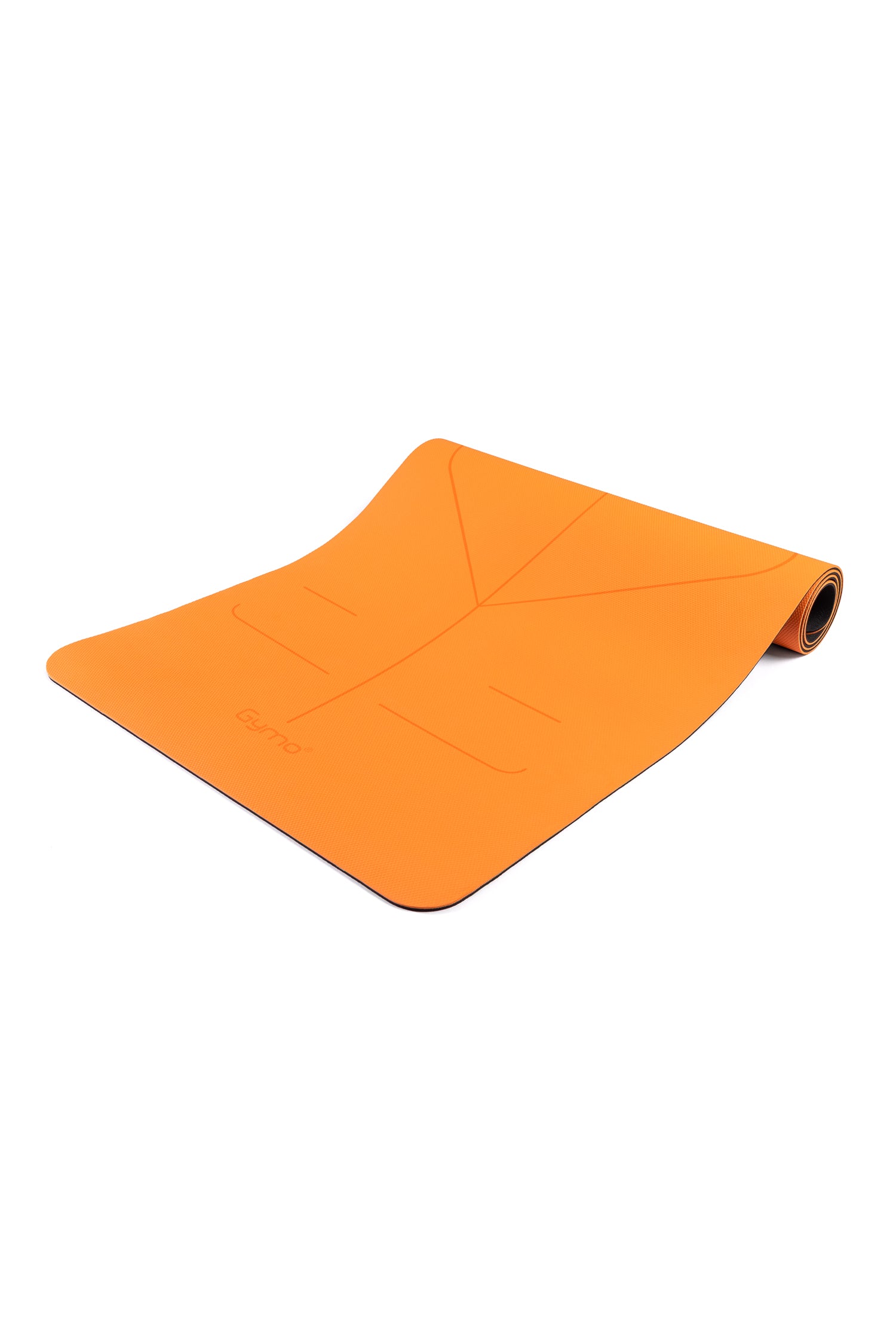 Gymo UltraGrip Hizalamalı 6mm TPE Yoga Matı Pilates Minderi Turuncu