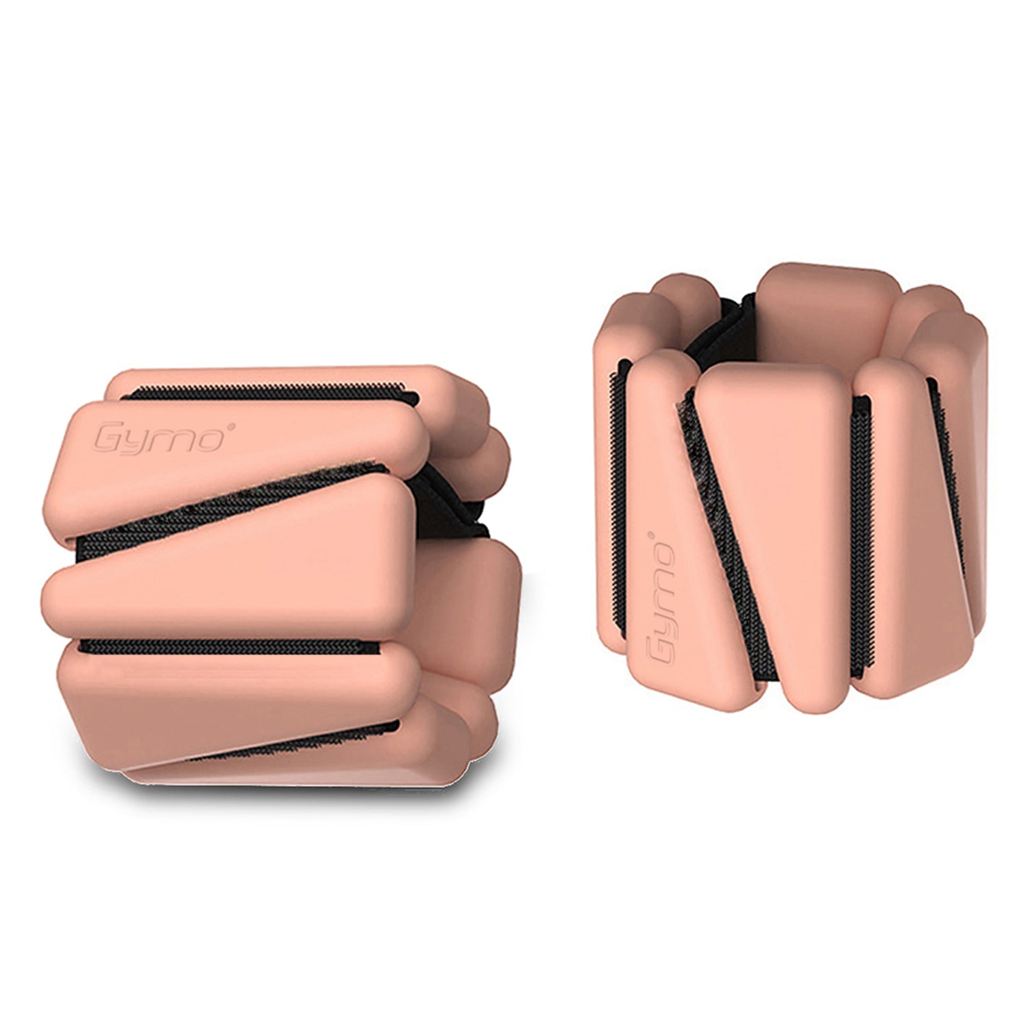 Gymo Pro Series Ayarlanabilir Silikon Bilek Ağırlığı 2x1kg Üçgen Somon