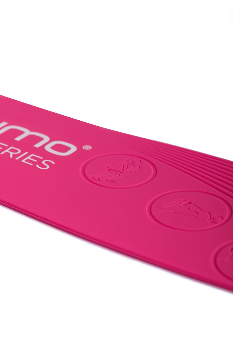 Gymo Pro Series Çantalı Direnç Bandı Fitness Pilates Esnetme Lastiği 5'li Set Silikon Mor