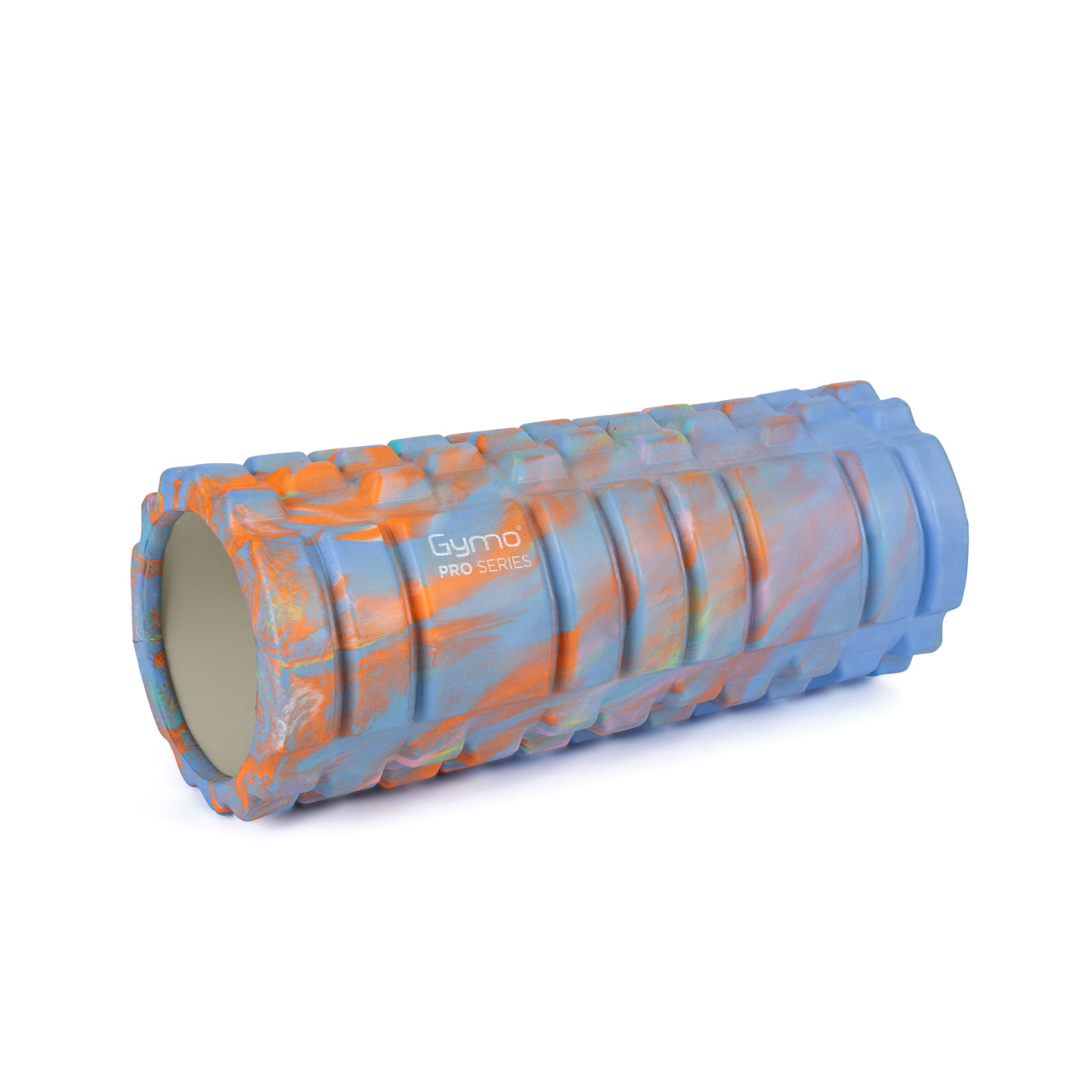 Gymo Pro Series Cloudy Marble Foam Roller Pilates Masaj Rulosu Mavi
