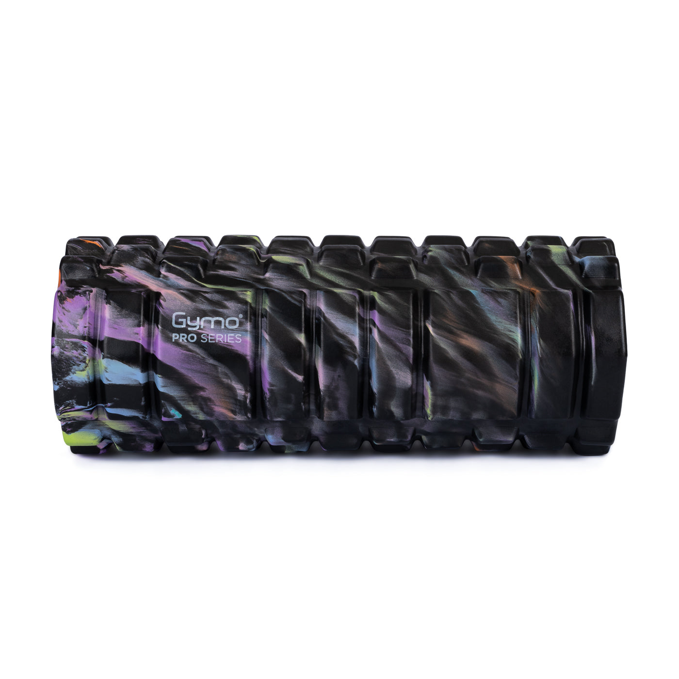 Gymo Pro Series Cloudy Marble Foam Roller Pilates Masaj Rulosu Siyah