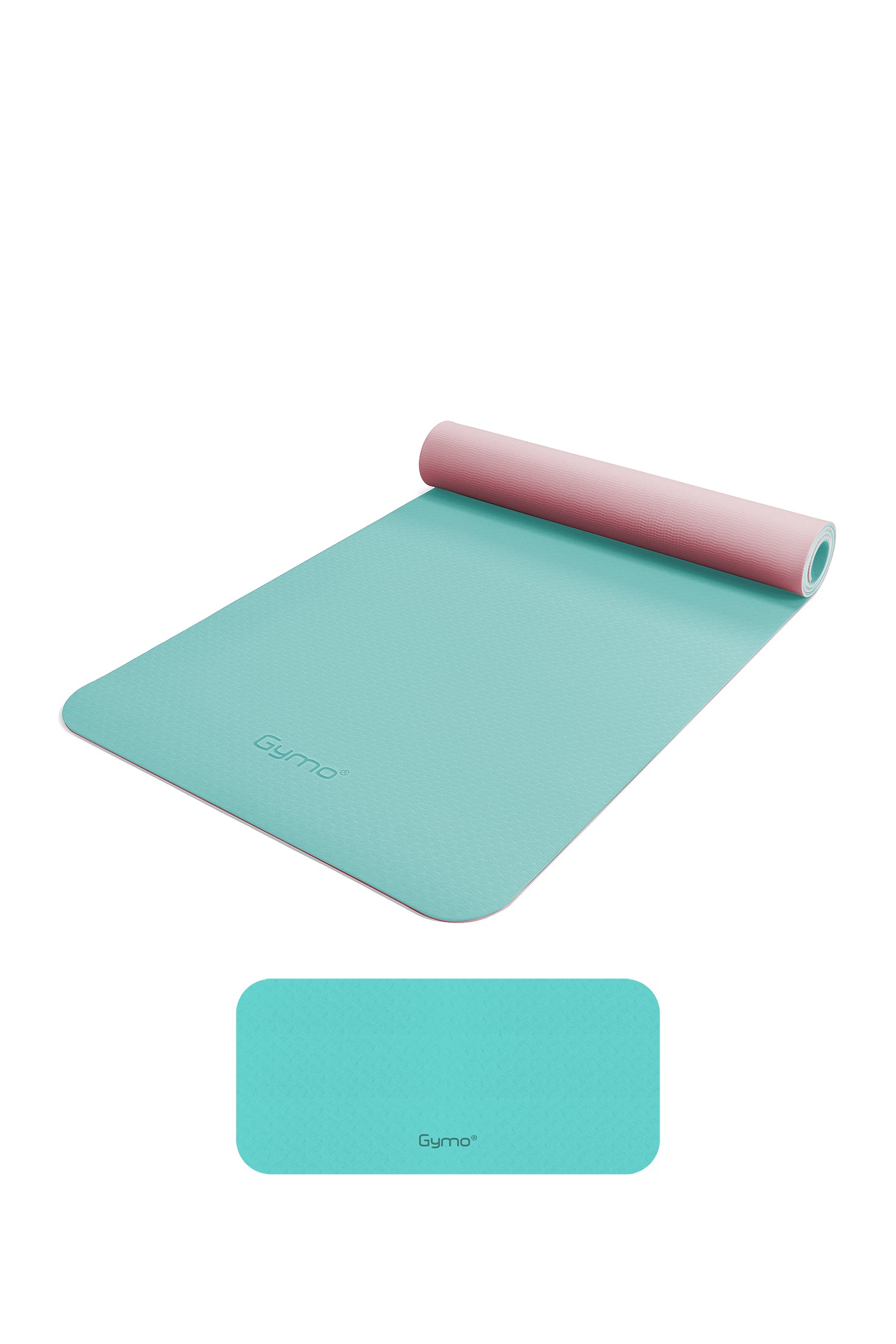 Gymo Ekolojik 6mm TPE Yoga Matı Pilates Minderi Diz Dirsek Koruyucu Matlı Set Nane Yeşili