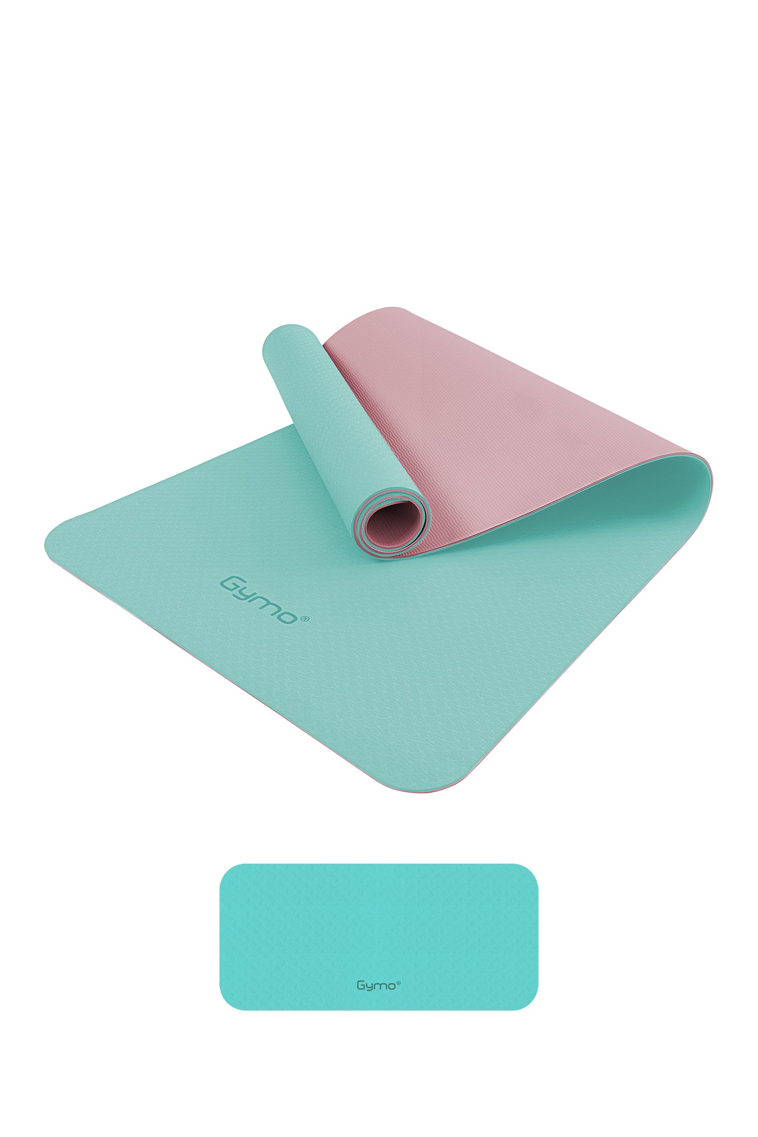 Gymo Ekolojik 6mm TPE Yoga Matı Pilates Minderi Diz Dirsek Koruyucu Matlı Set Nane Yeşili