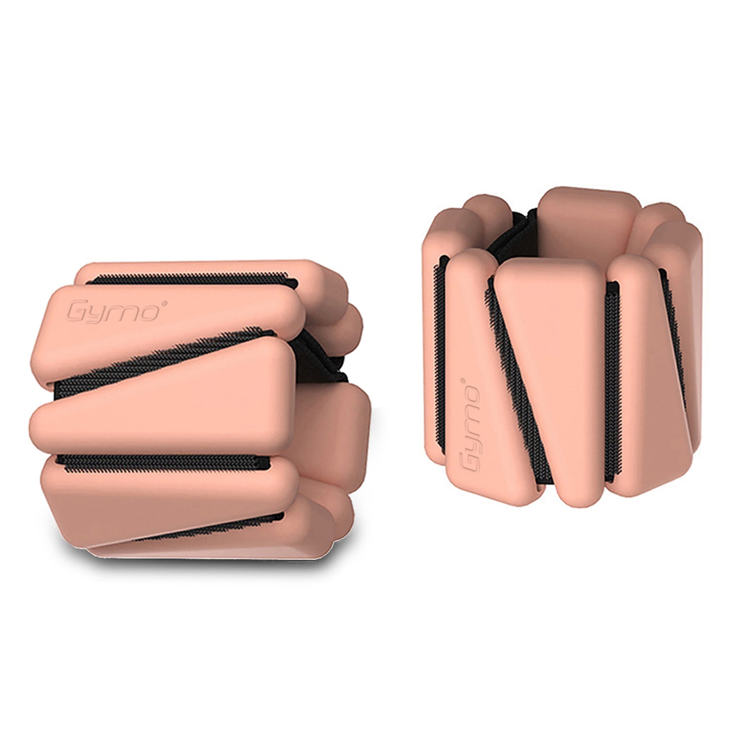 Gymo Pro Series Ayarlanabilir Silikon Bilek Ağırlığı 2x1kg Üçgen Somon