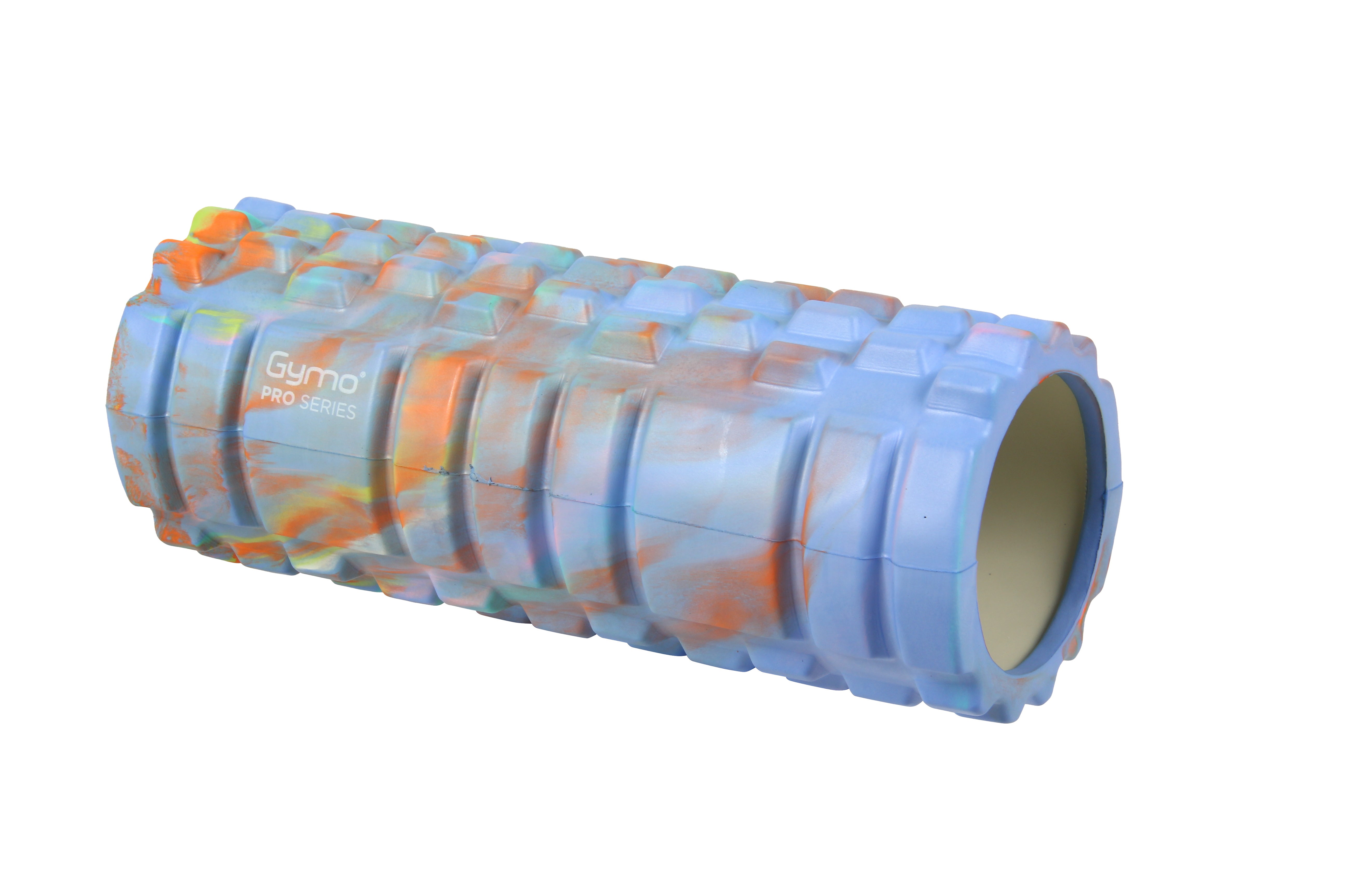 Gymo Pro Series Cloudy Marble Foam Roller Pilates Masaj Rulosu Mavi