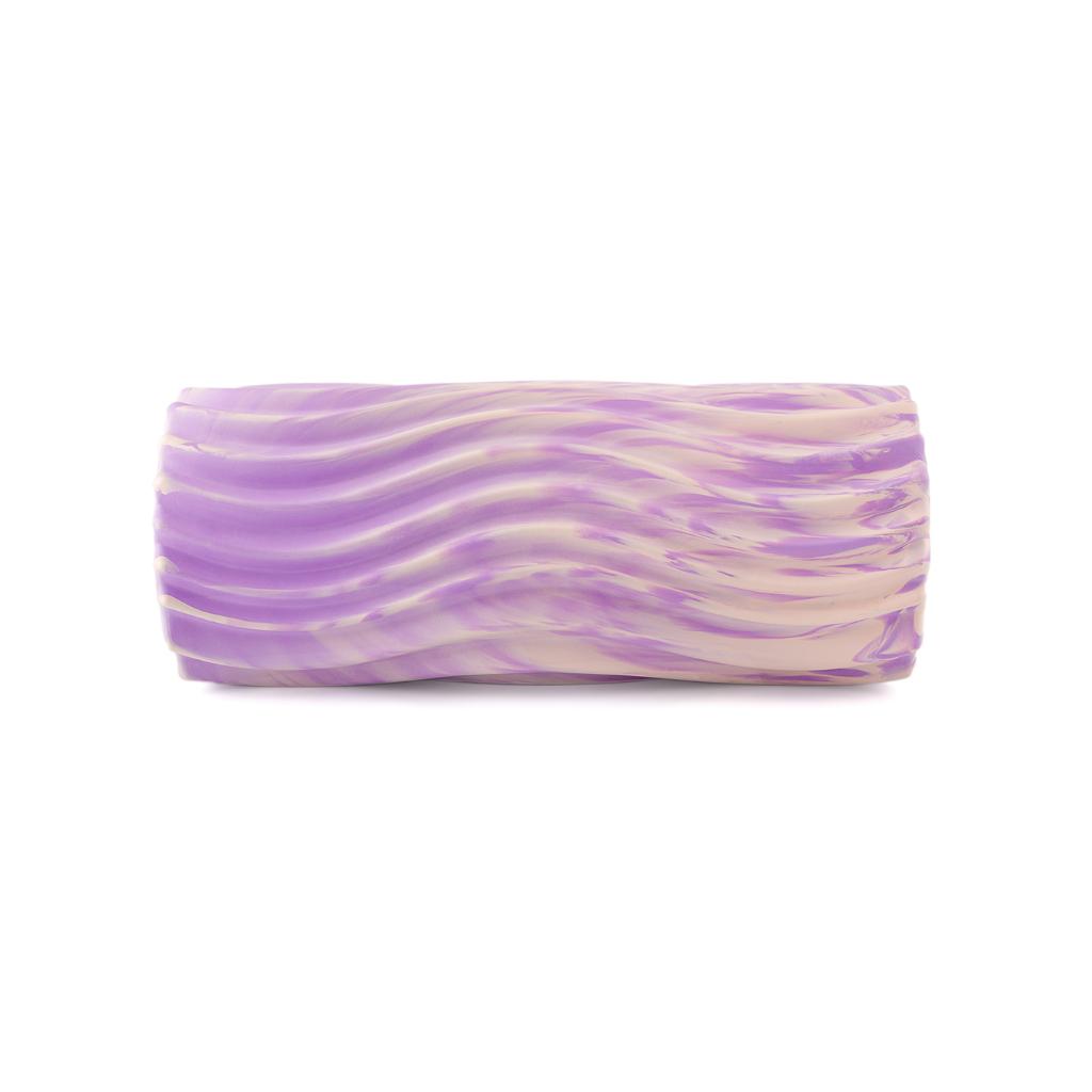 Gymo Pro Series Cloudy Wavy Foam Roller Pilates Masaj Rulosu Mor