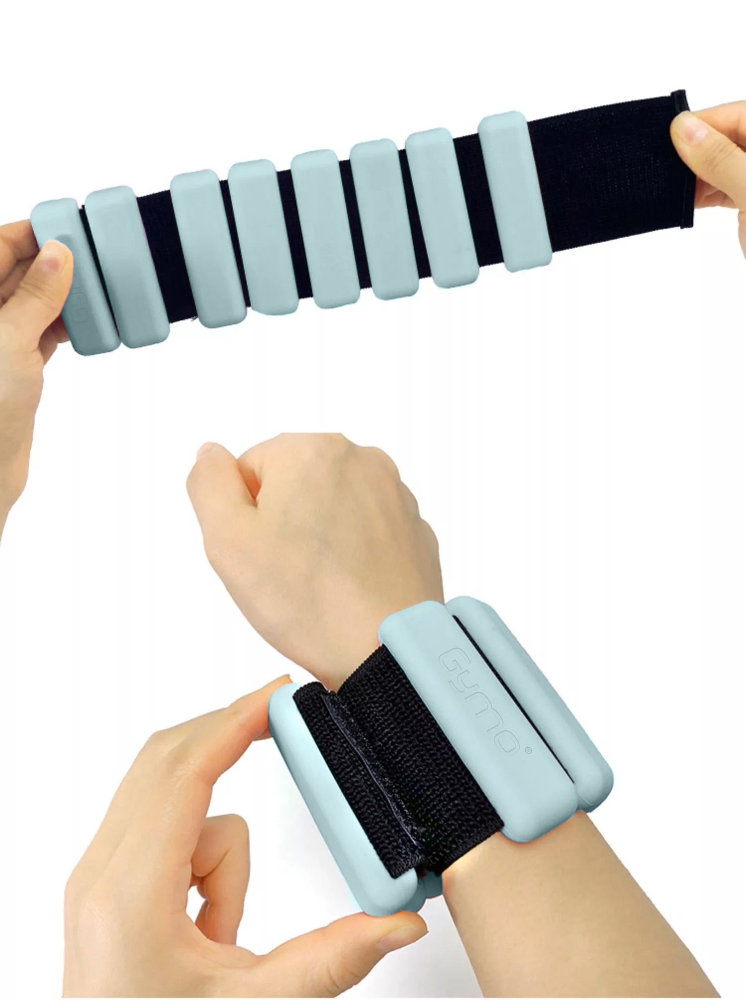 Gymo Pro Series Ayarlanabilir Silikon Bilek Ağırlığı 2x1kg Nane Yeşili