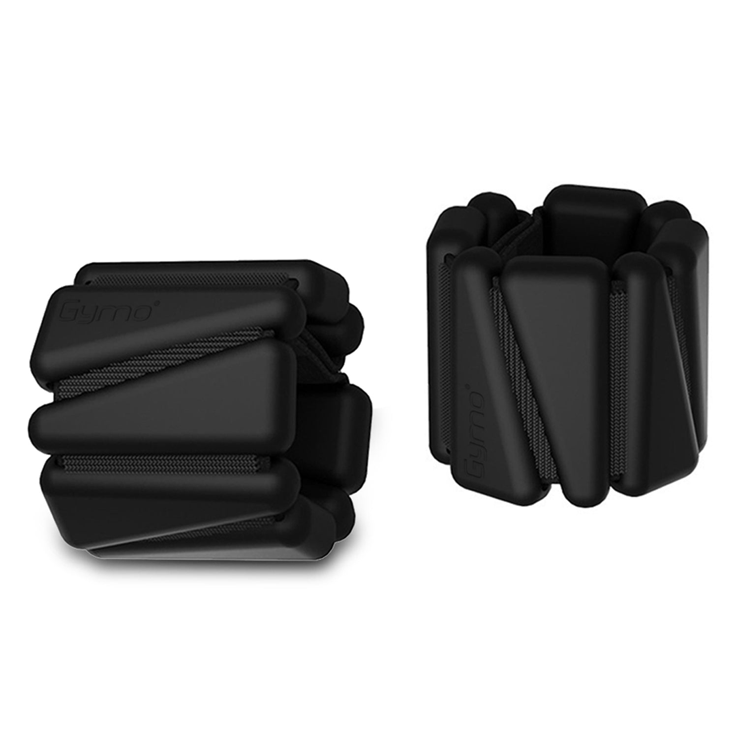 Gymo Pro Series Ayarlanabilir Silikon Bilek Ağırlığı 2x1kg Üçgen Siyah